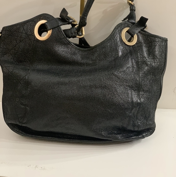 dior black cannage leather bee hobo bag - Picture 2 of 8